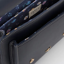 Load image into Gallery viewer, Running Bunny Ditsy Navy Satchel
