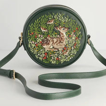 Load image into Gallery viewer, Chloe Fawn Embroidered Circle Purse
