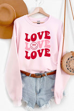 Load image into Gallery viewer, Love Love Love Graphic Sweatshirt

