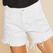 Load image into Gallery viewer, The Suvi Distressed White Jean Short
