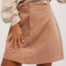 Load image into Gallery viewer, The Cinnamon Corduroy Mini Skirt
