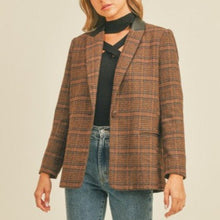 Load image into Gallery viewer, The Aggie Plaid Blazer
