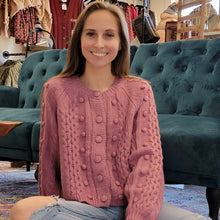 Load image into Gallery viewer, The Iris Mulberry Cardigan
