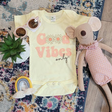 Load image into Gallery viewer, Good Vibes Only Daisy Onesie

