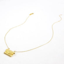 Load image into Gallery viewer, Gold Envelope Locket Necklace
