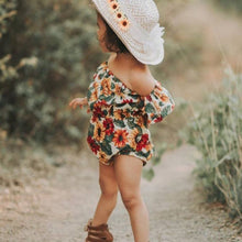 Load image into Gallery viewer, Boho Sunflower Girls Romper
